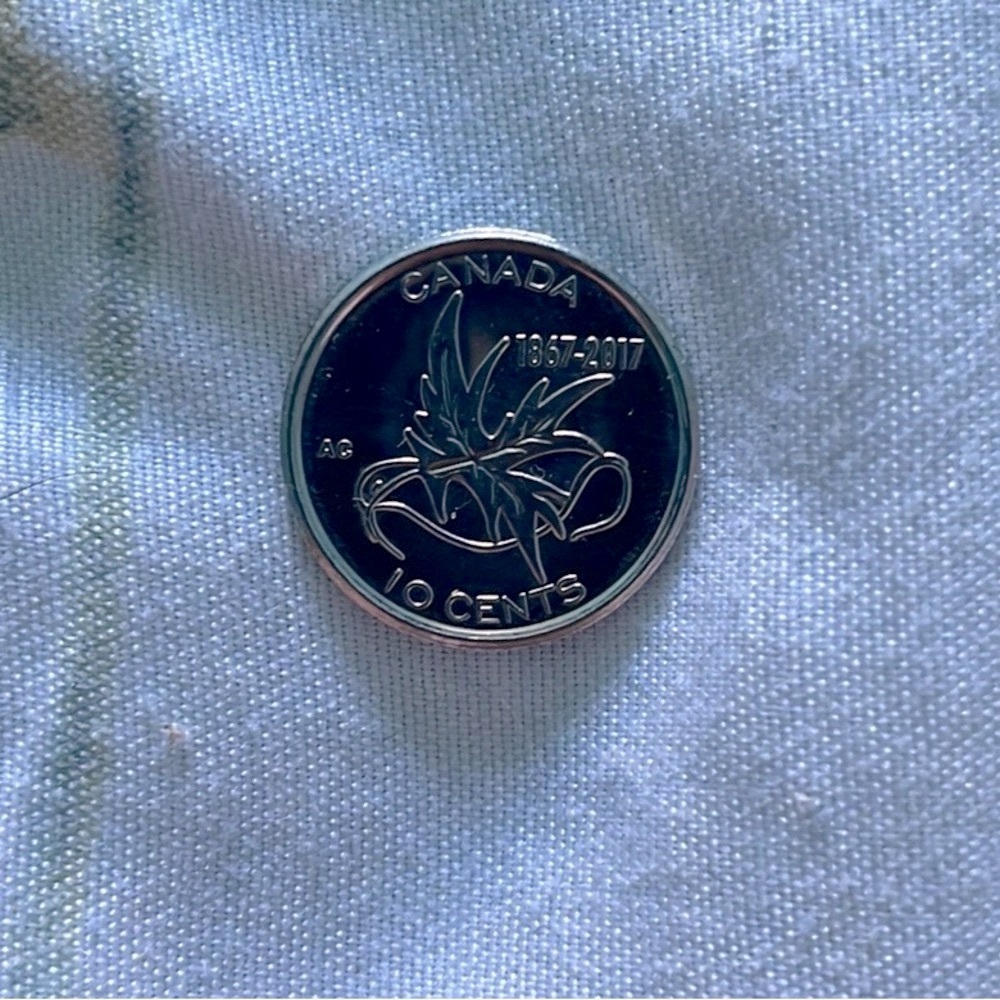 Canadian 10 Cent Coin 150th Anniversary 2017 “Wings of Peace”